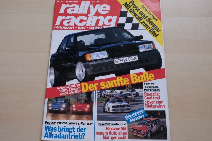 Deckblatt Rallye Racing (23/1989)